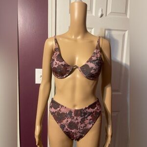 Cute Three Piece Bikini Set, NWOT, Size Medium